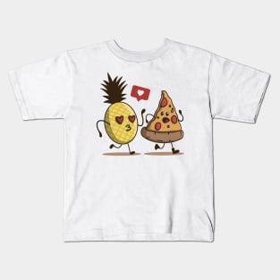 Pizza with Pineapple love Kids T-Shirt